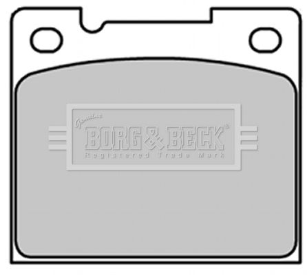 BORG & BECK Комплект тормозных колодок, дисковый тормоз BBP1347